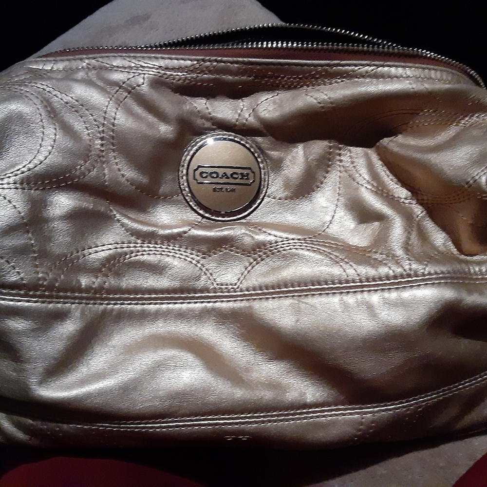 Coach purse gold